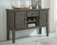 Coral Furniture - Ashley Furniture - Hallanden Dining Room - Counter Height Bar Stool (Set of 2) / Two-tone Gray - D589-124X2