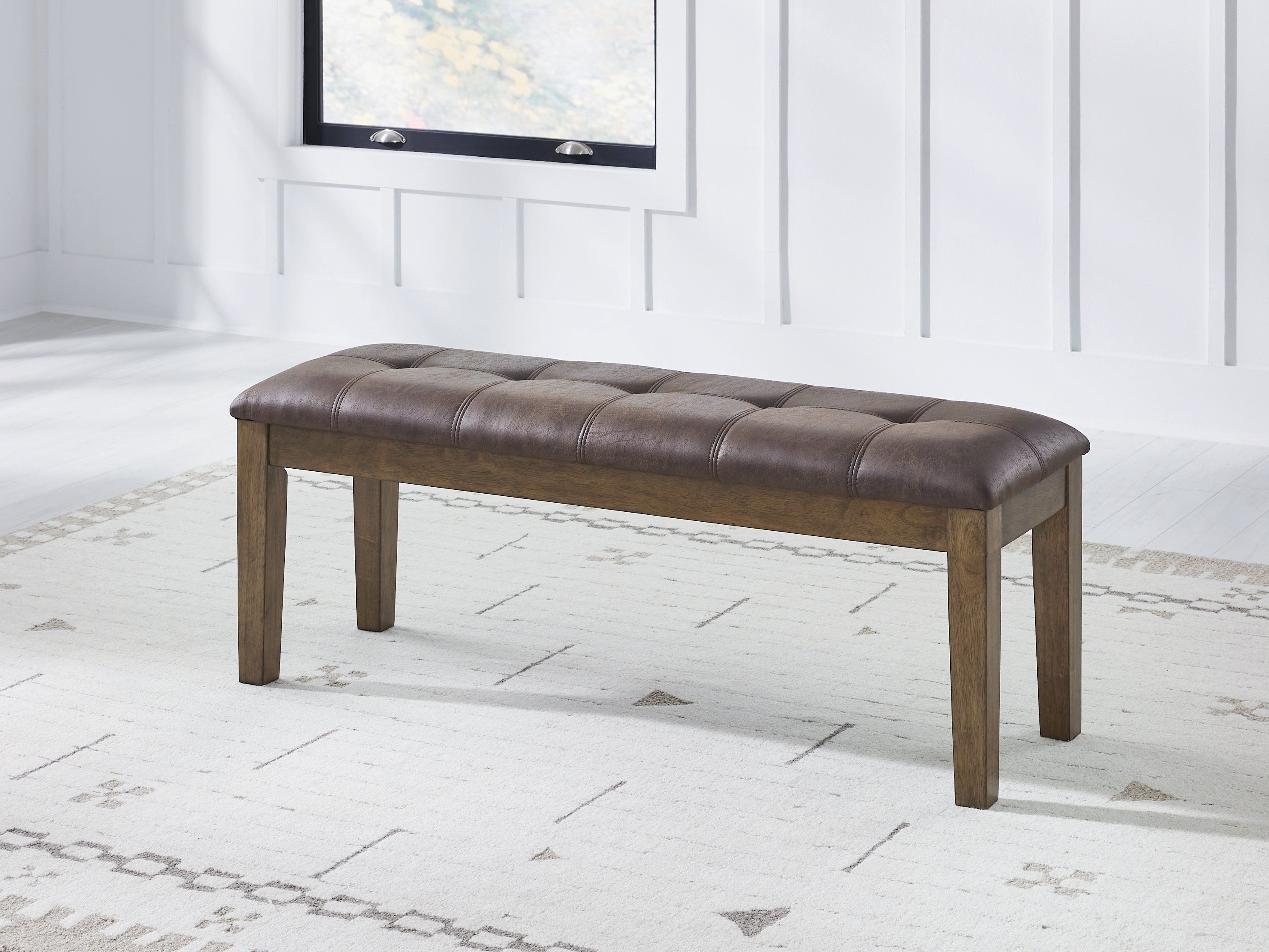 Coral Furniture - Ashley Furniture - Urbinforte Dining Room - Large UPH Dining Room Bench / Light Brown - PCD592-00