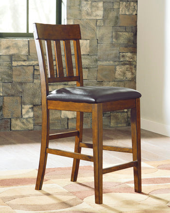 Coral Furniture - Ashley Furniture - Ralene Dining Room - Counter Height Bar Stool (Set of 2) / Medium Brown - D594-124X2