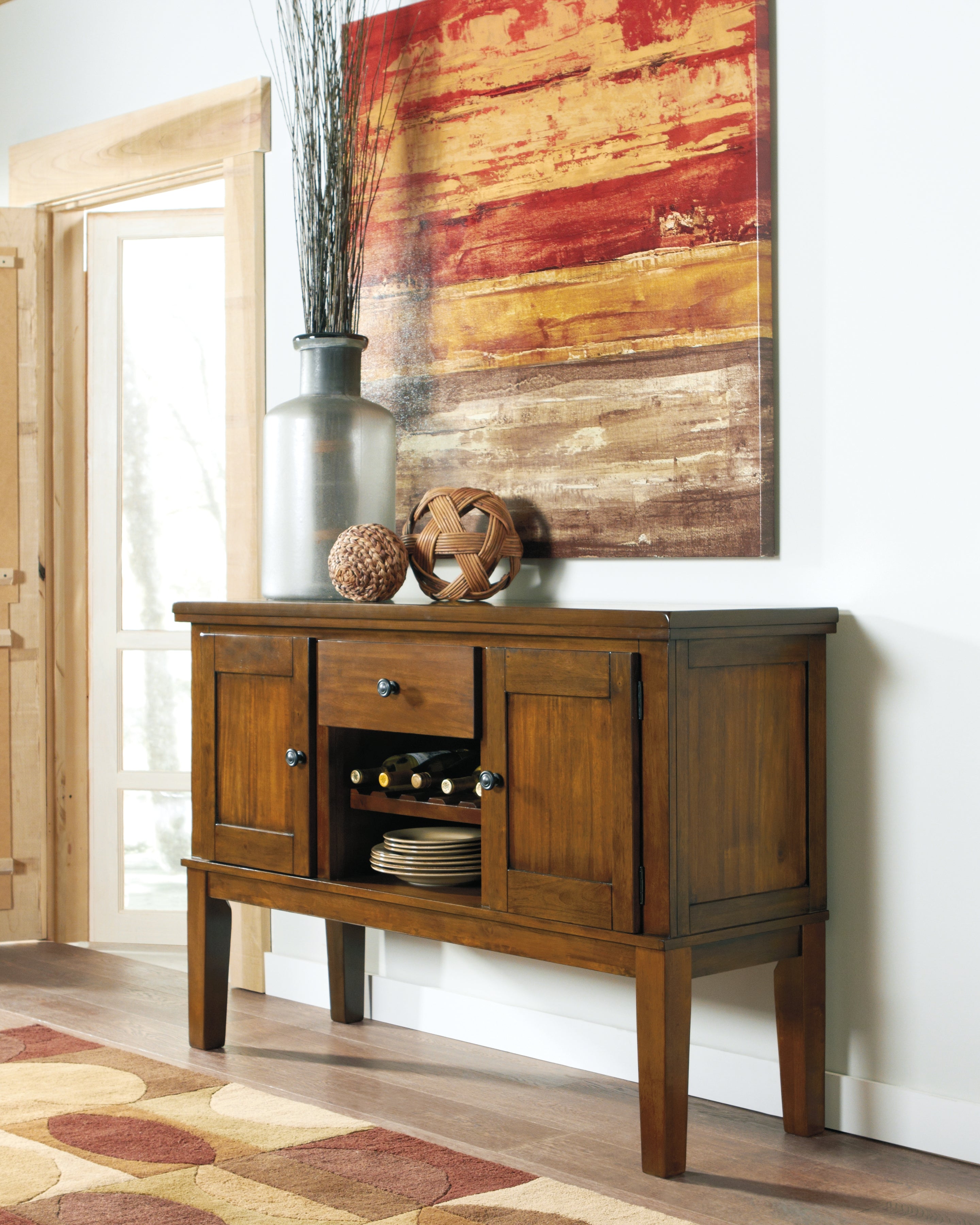 Coral Furniture - Ashley Furniture - Ralene Dining Room - Dining Room Server / Medium Brown - D594-60