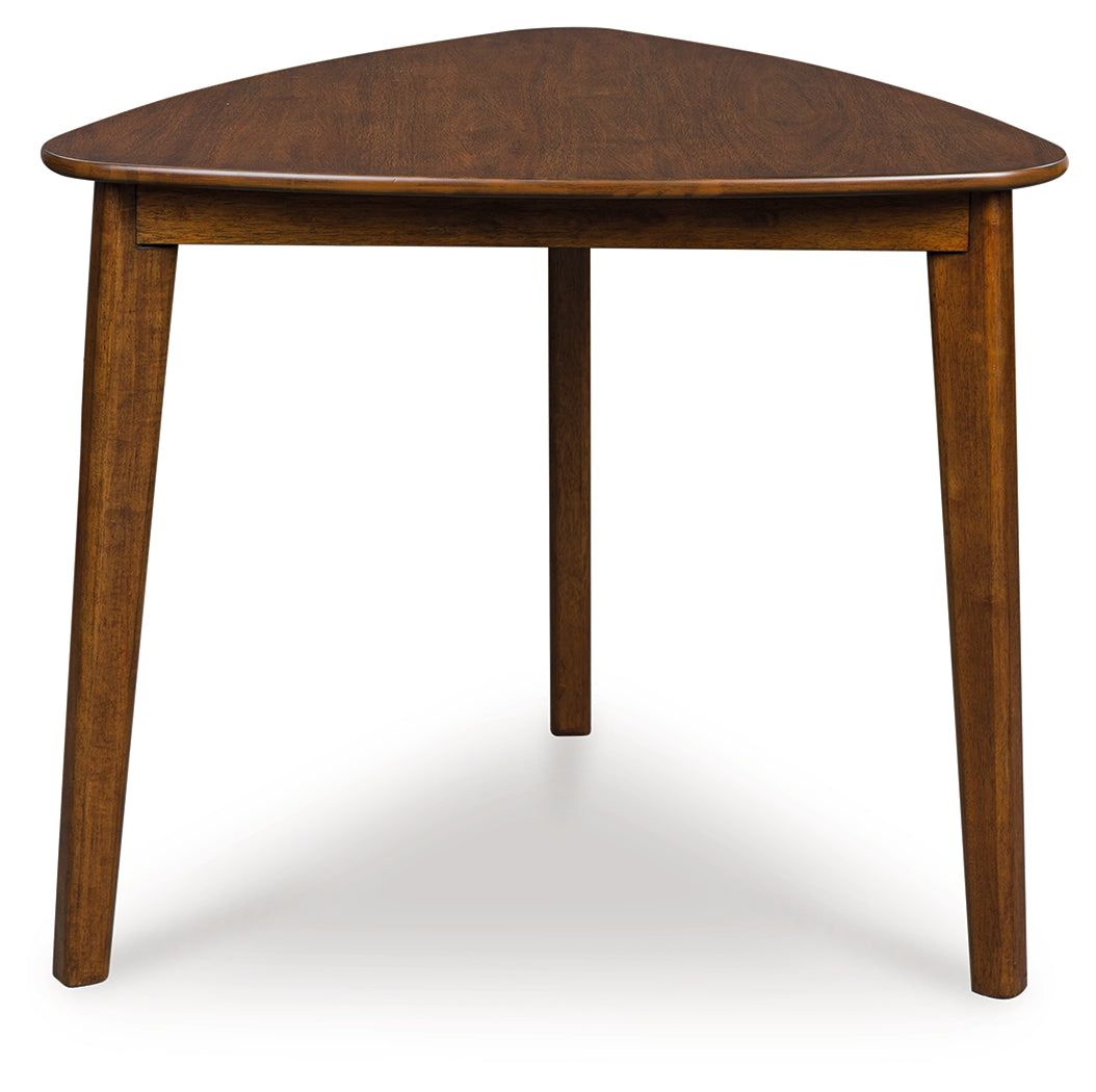 Coral Furniture - Ashley Furniture - Tameride Dining Table - Triangle Dining Room Table / Brown - PCD609-16