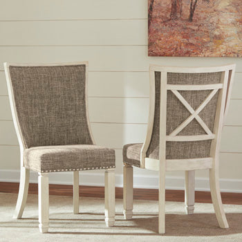 Coral Furniture - Ashley Furniture - Bolanburg Dining Room - Dining Chair (Set of 2) / Two-tone - D647-02X2