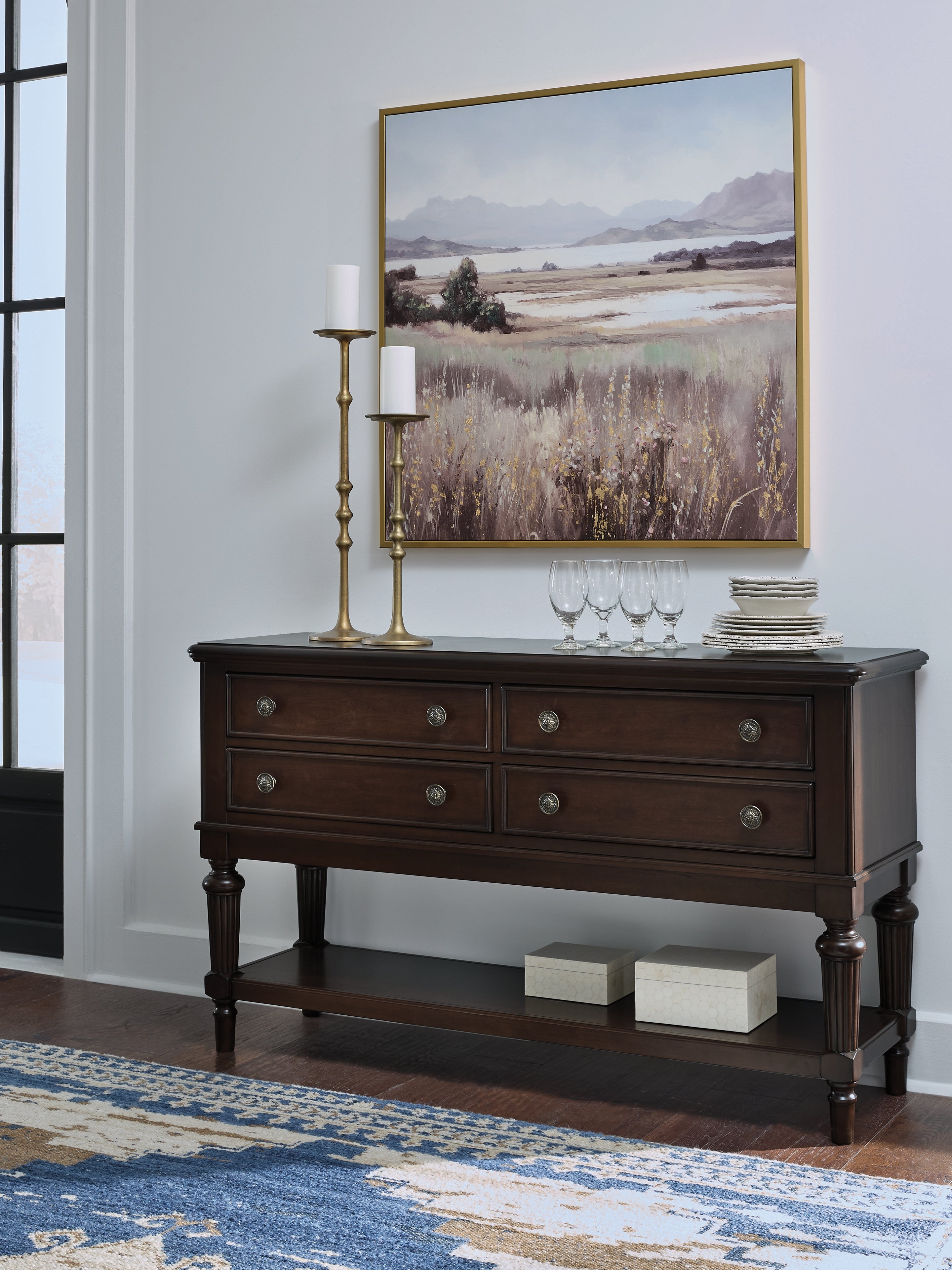 Coral Furniture - Ashley Furniture - Lavinton Dining Room - Dining Room Server / Brown - D764-60