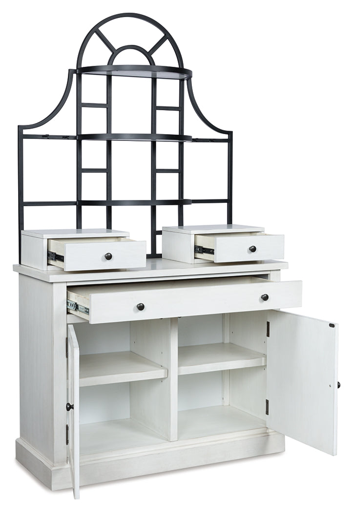 Coral Furniture - Ashley Furniture - Greddinton Baker's Rack - Baker's Rack / White - PCD824D1