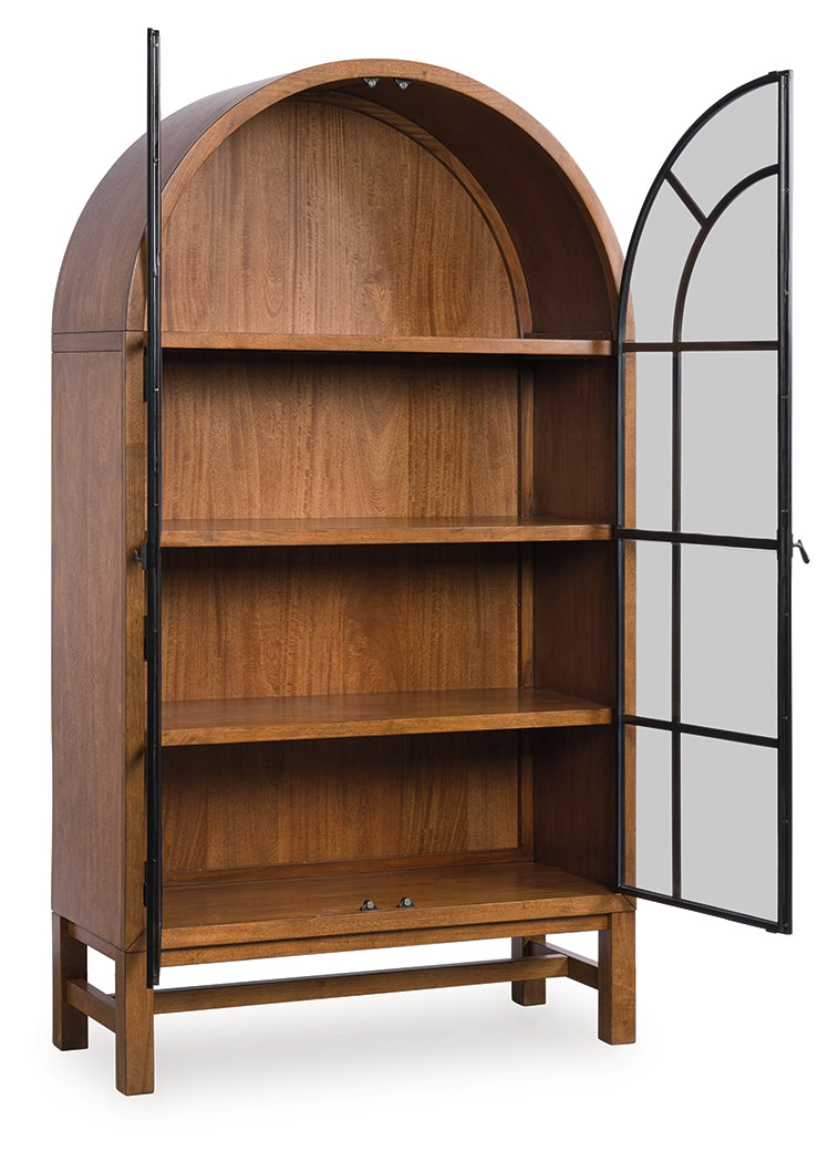 Coral Furniture - Ashley Furniture - Greddinton Display Cabinet - Display Cabinet / Brown/Black - PCD824-476