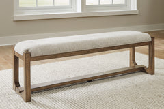 Coral Furniture - Ashley Furniture - Cabalynn Dining Room - RECT Dining Room Counter Table / Light Brown / 76"W x 34"D x 36"H - D974-13