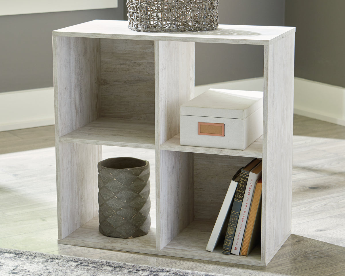 Coral Furniture - Ashley Furniture - Paxberry Four Cube Organizer - Four Cube Organizer / Whitewash - EA1811-2X2