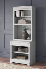 Coral Furniture - Ashley Furniture - Kanwyn Bookcase - Bookcase / Whitewash - H777H8