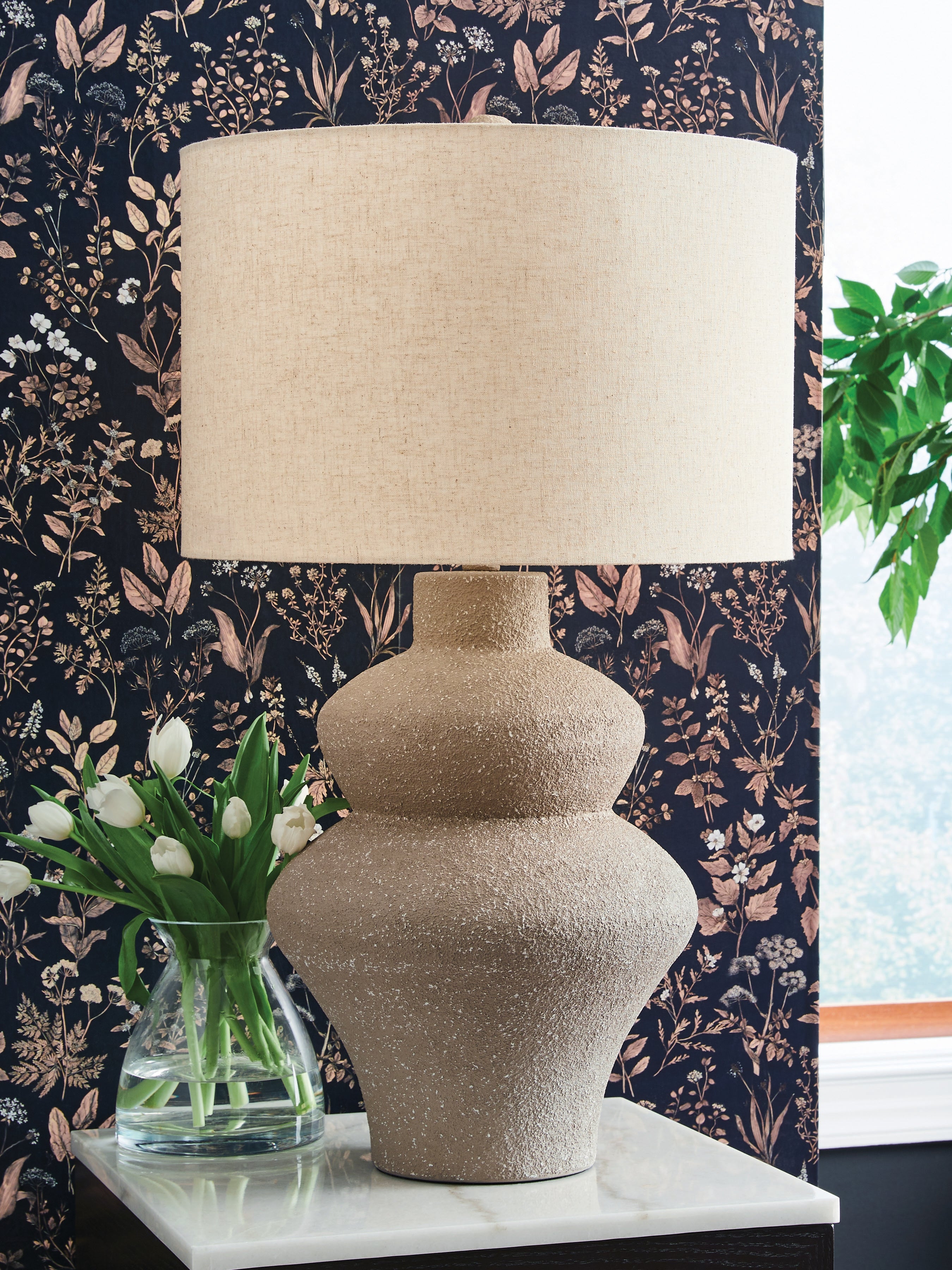 Coral Furniture - Ashley Furniture - Jossleigh Lighting - Metal Table Lamp (1/CN) / Beige - L207624