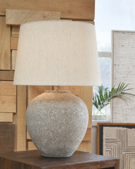 Coral Furniture - Ashley Furniture - Dreward Lighting - Metal Table Lamp (1/CN) / Distressed Gray - L235694