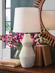 Coral Furniture - Ashley Furniture - Dawthorne Lighting - Paper Table Lamp (1/CN) / Cream - L236034