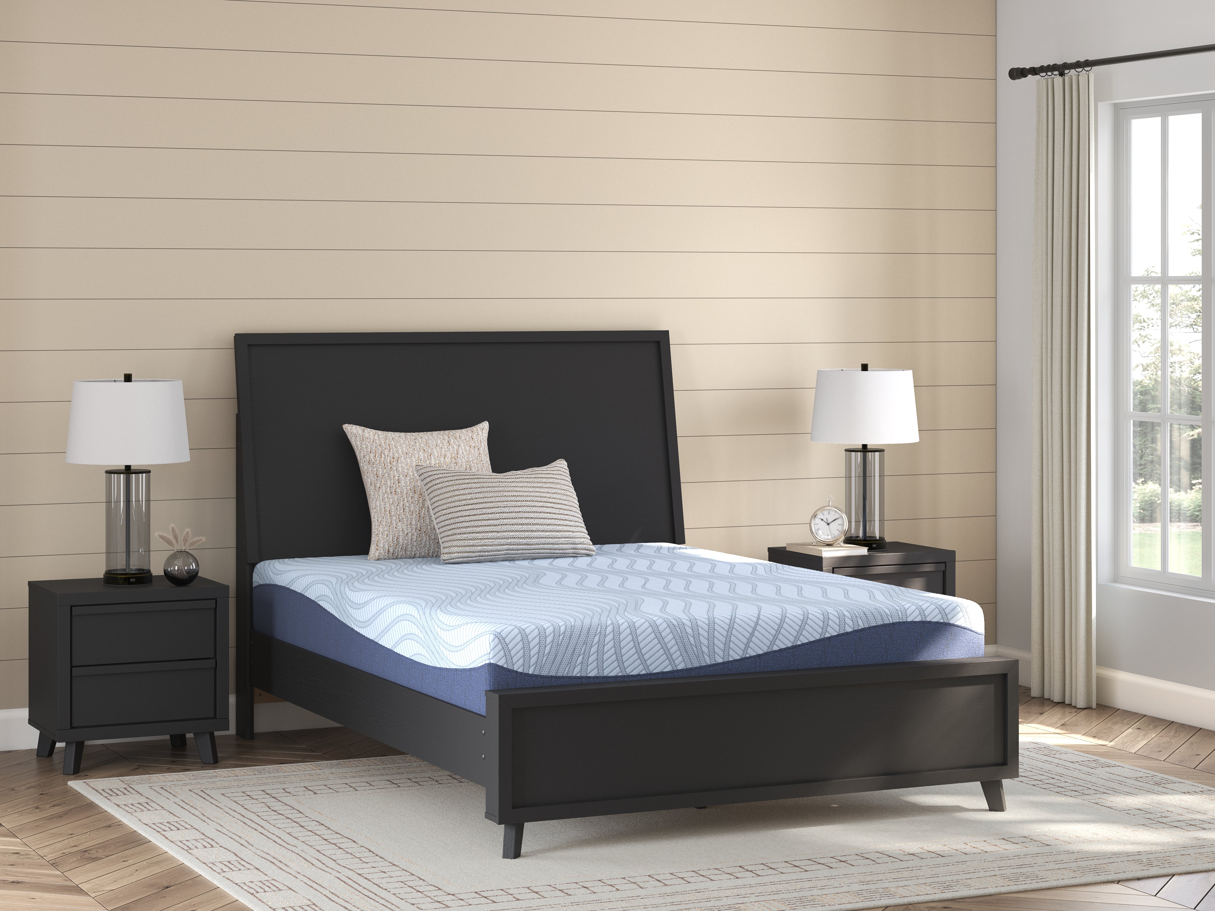 Coral Furniture - Ashley Furniture - Peak 2.0 10 Memory Foam Mattresses - Queen / White - M20531