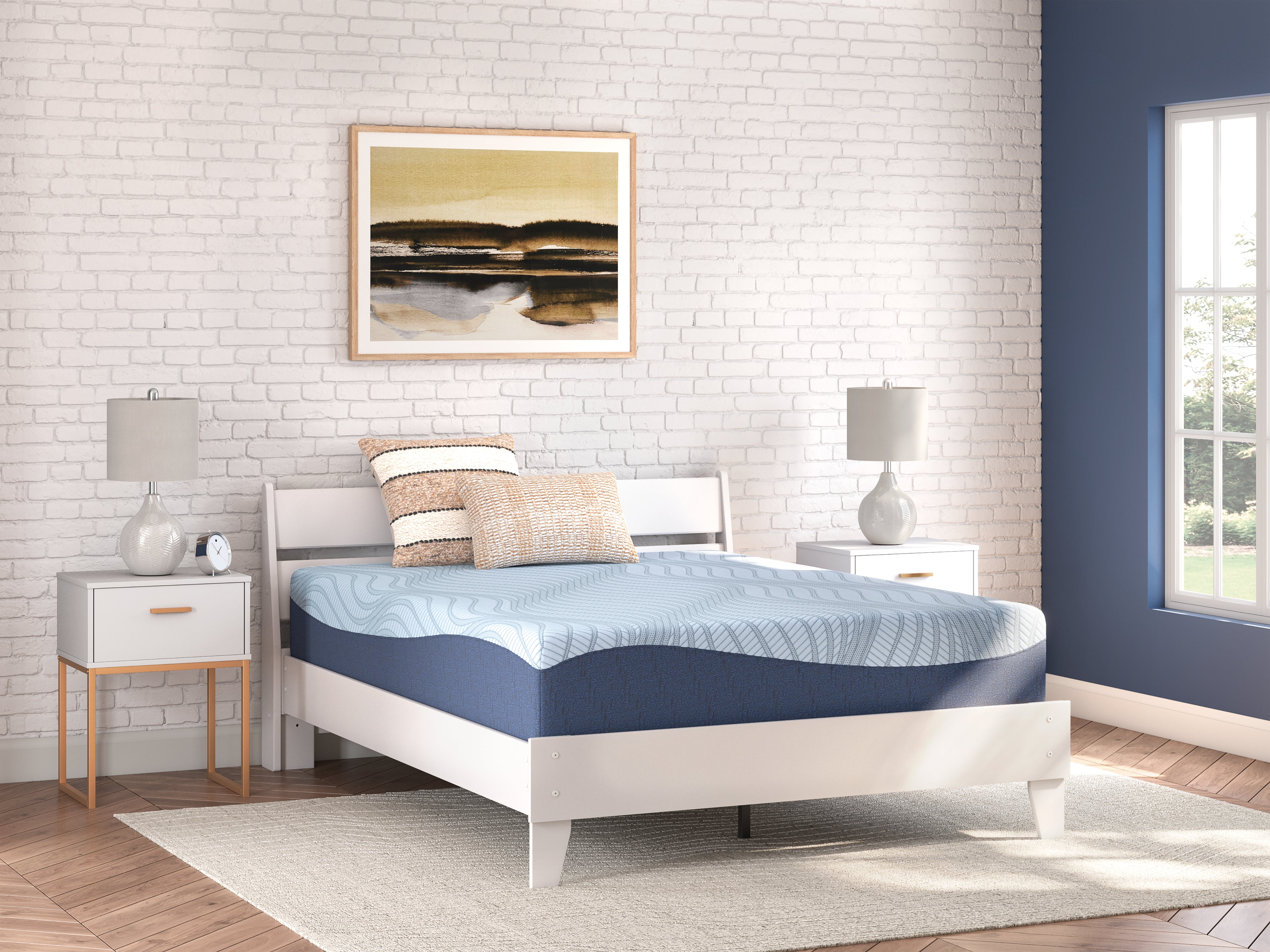 Coral Furniture - Ashley Furniture - Peak 2.0 12 Memory Foam Mattresses - Twin / White - M20611
