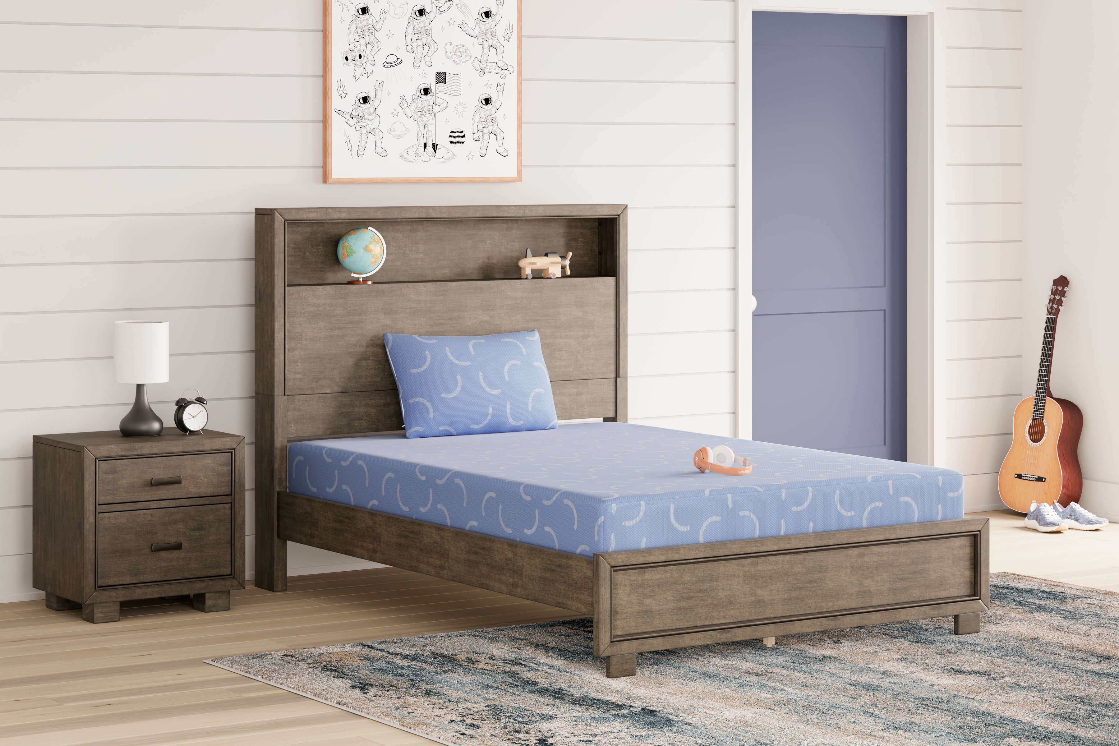 Coral Furniture - Ashley Furniture - iKidz Ocean Mattresses - Full and Pillow 2/CN / Blue - M43021