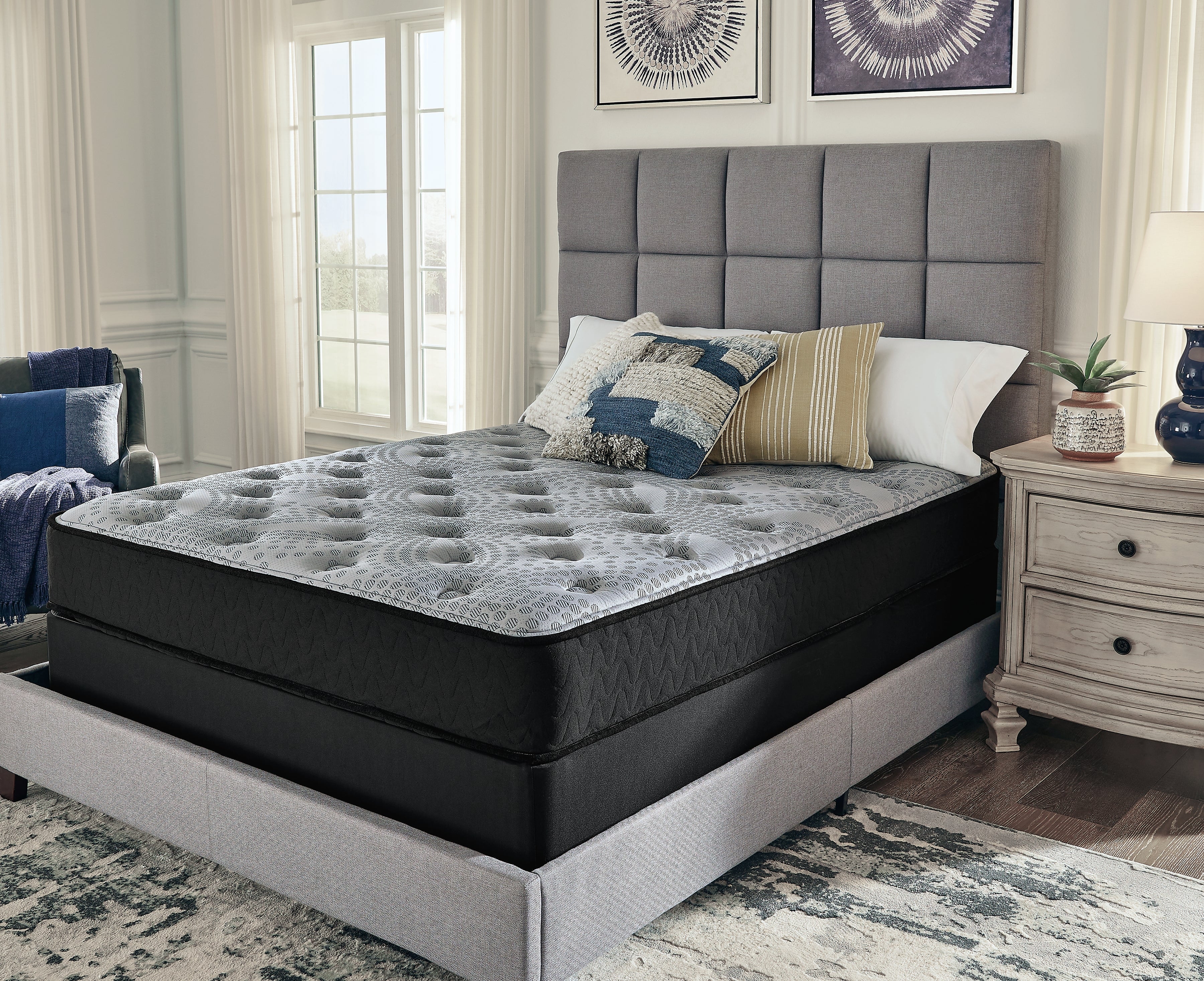 Coral Furniture - Ashley Furniture - Comfort Plus Mattresses - King / Gray - M50941