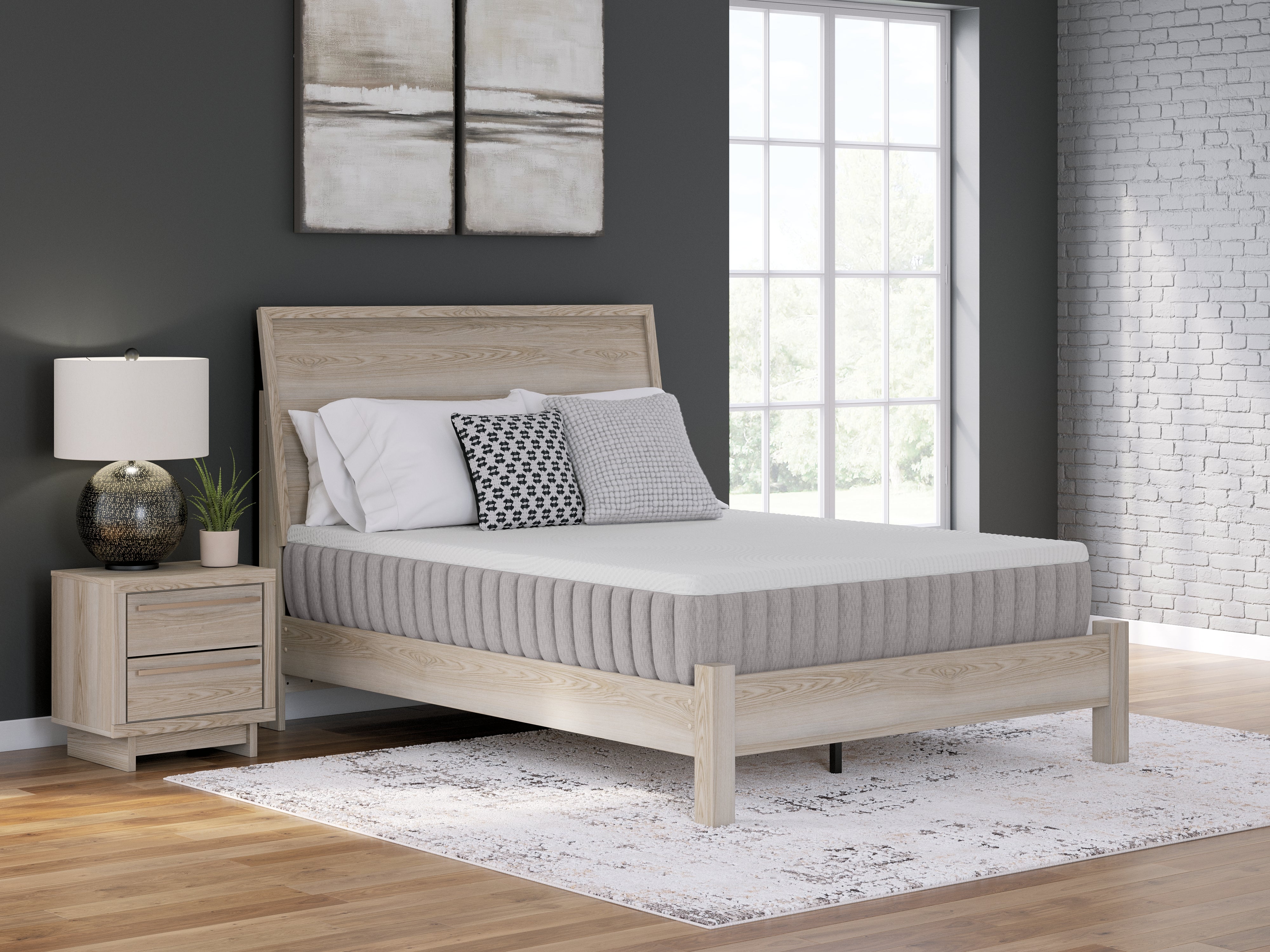 Coral Furniture - Ashley Furniture - Terra Sleep Medium Mattresses - California King / White - M52351