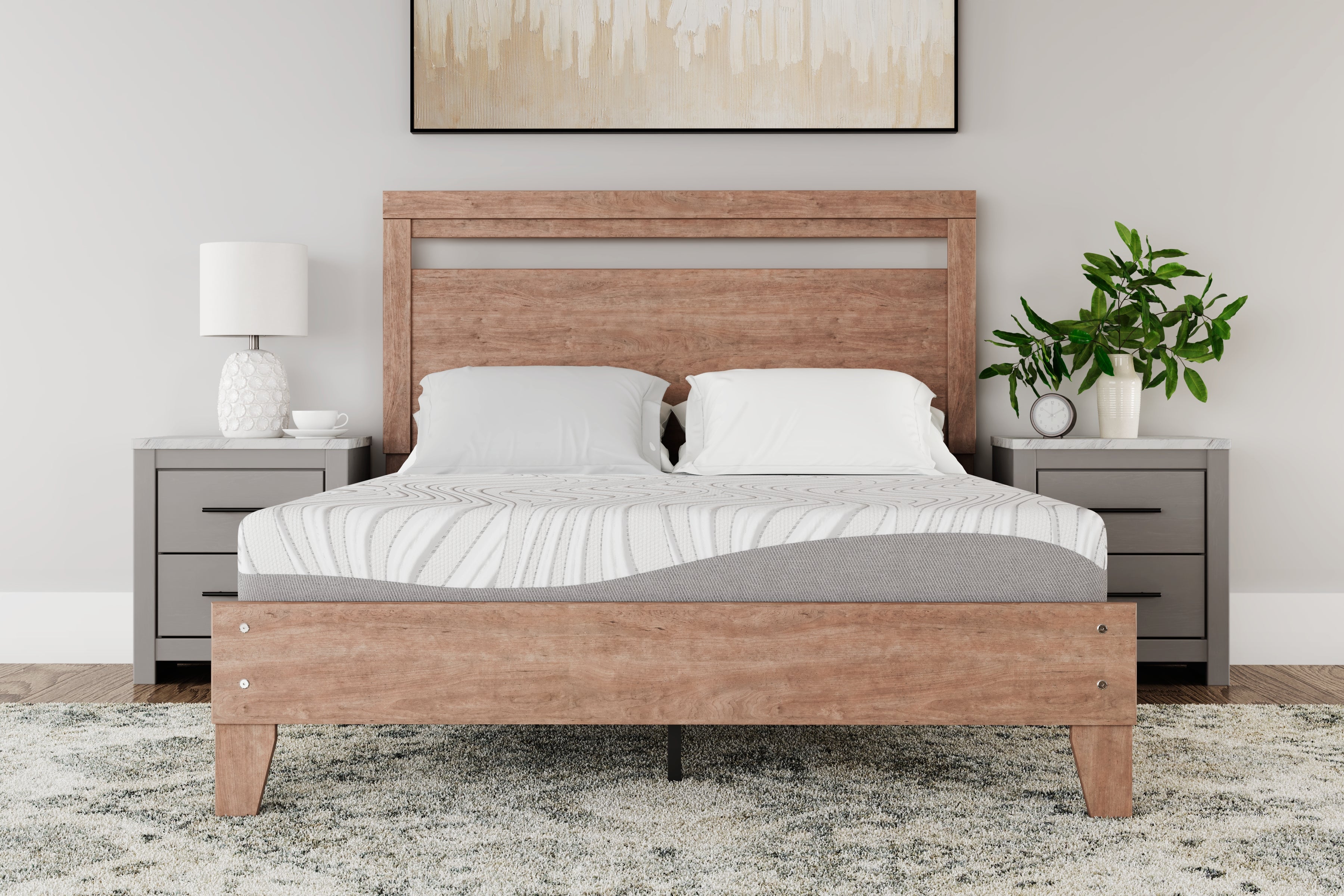 Coral Furniture - Ashley Furniture - 8 Inch Memory Foam Mattresses - California King / White - M59151