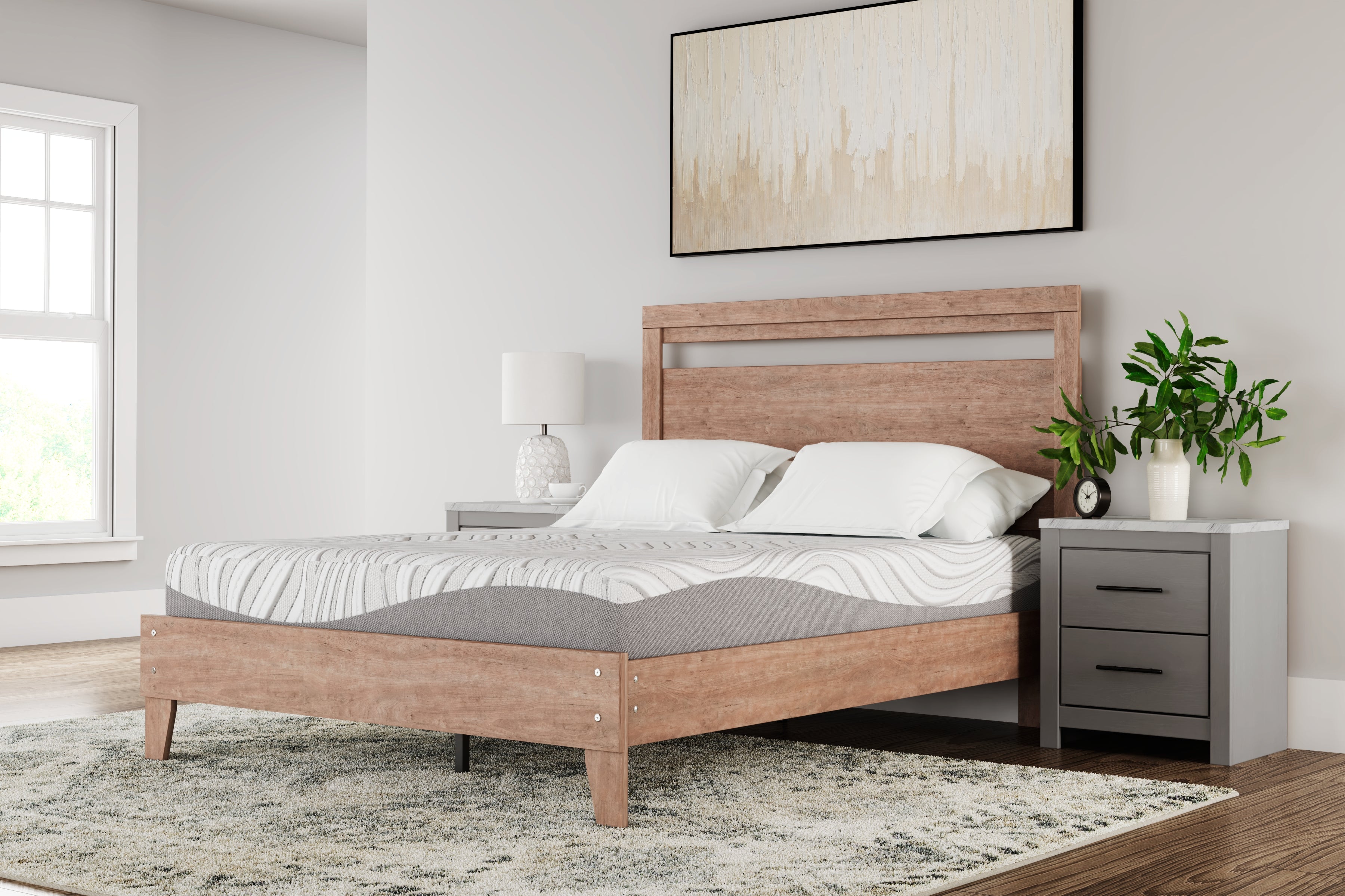 Coral Furniture - Ashley Furniture - 10 Inch Memory Foam Mattresses - King / White - M59241