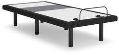 Coral Furniture - Ashley Furniture - Best Base with Lumbar and Audio Twin XL Adjustable Base - TXL Adjustable Base / Charcoal Gray - M5X572