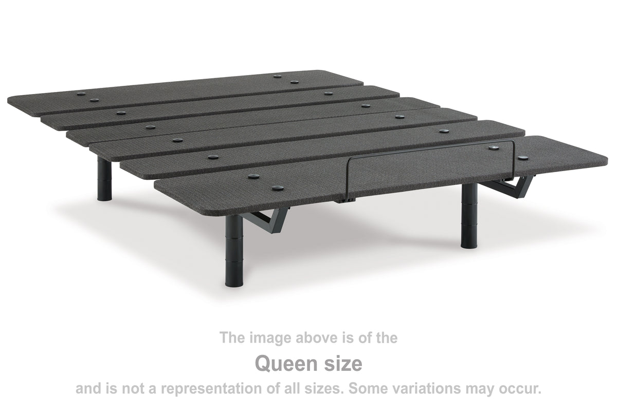 Coral Furniture - Ashley Furniture - Cosmic Power Base California King Adjustable Base - Cal King Adjustable Base / Black - M8X252