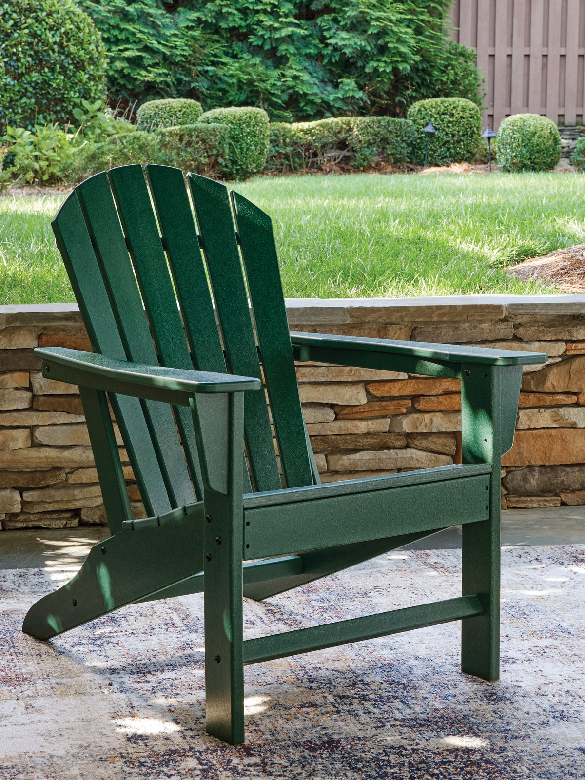 Coral Furniture - Ashley Furniture - Sundown Shores Outdoor - Rectangular End Table / Green - PCP007-703
