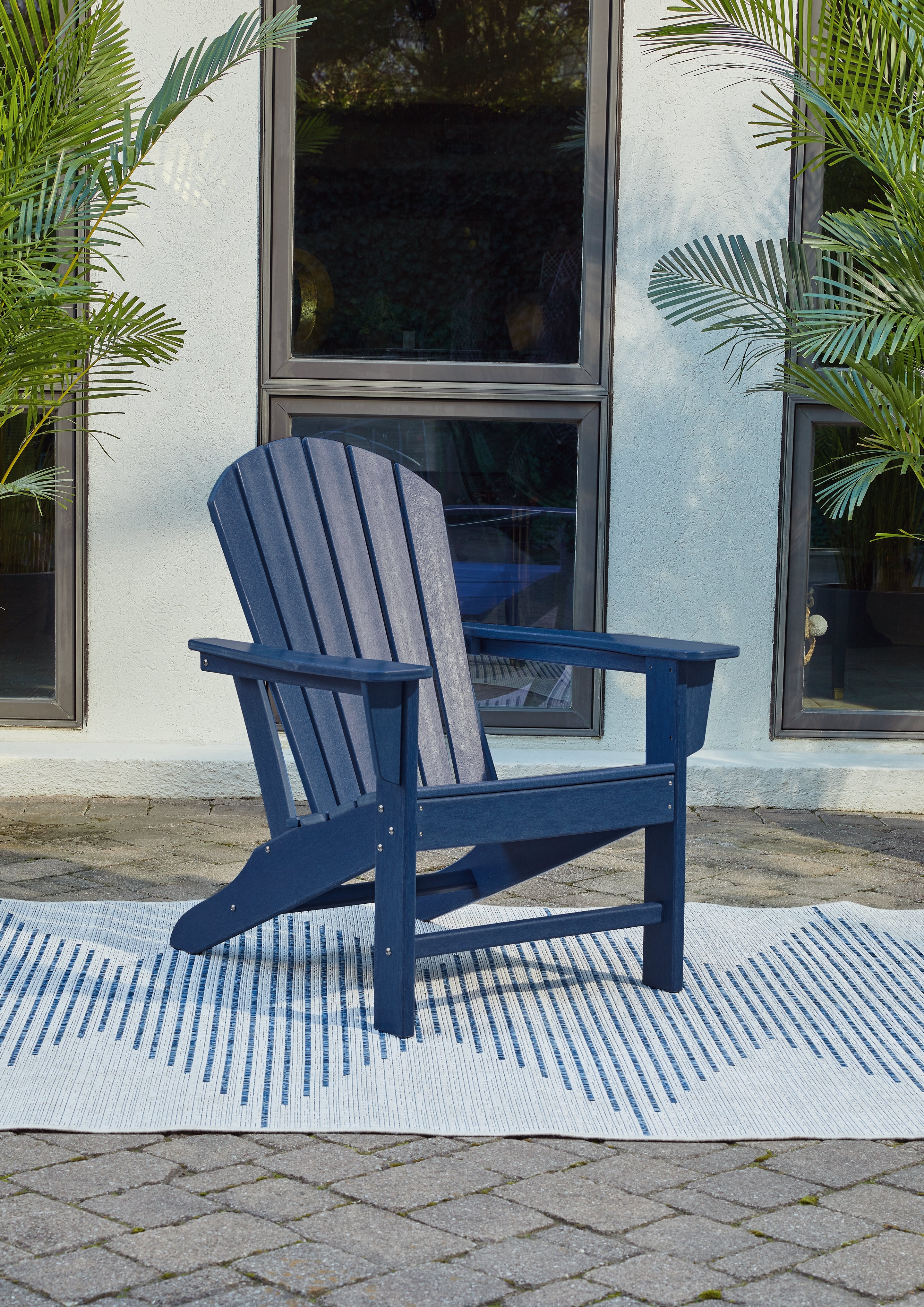 Coral Furniture - Ashley Furniture - Sundown Treasure Outdoor - Adirondack Chair / Blue - P009-898