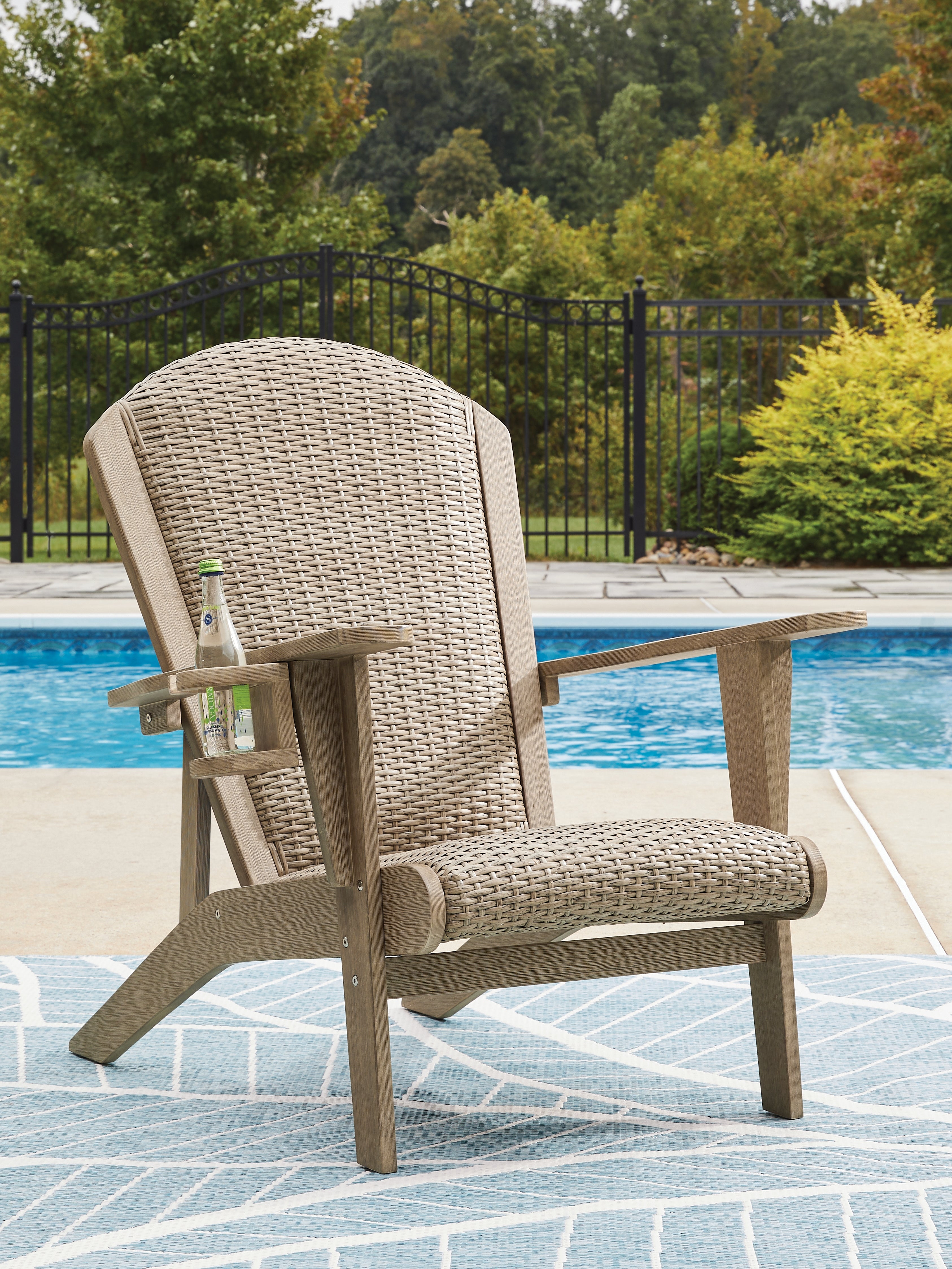 Coral Furniture - Ashley Furniture - Marina Sun Outdoor - Adirondack Chair / Beige - PCP204-898