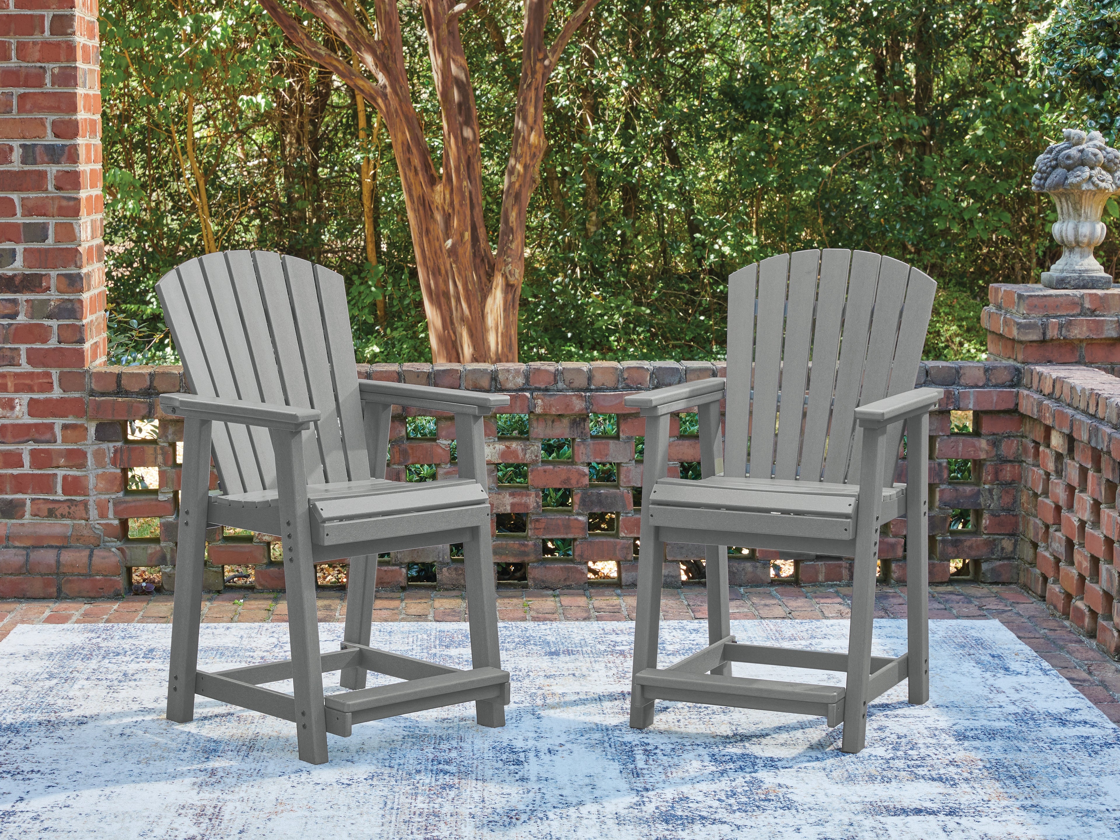 Coral Furniture - Ashley Furniture - Sanctuary Beach Outdoor - Barstool (Set of 2) - PCP227-124