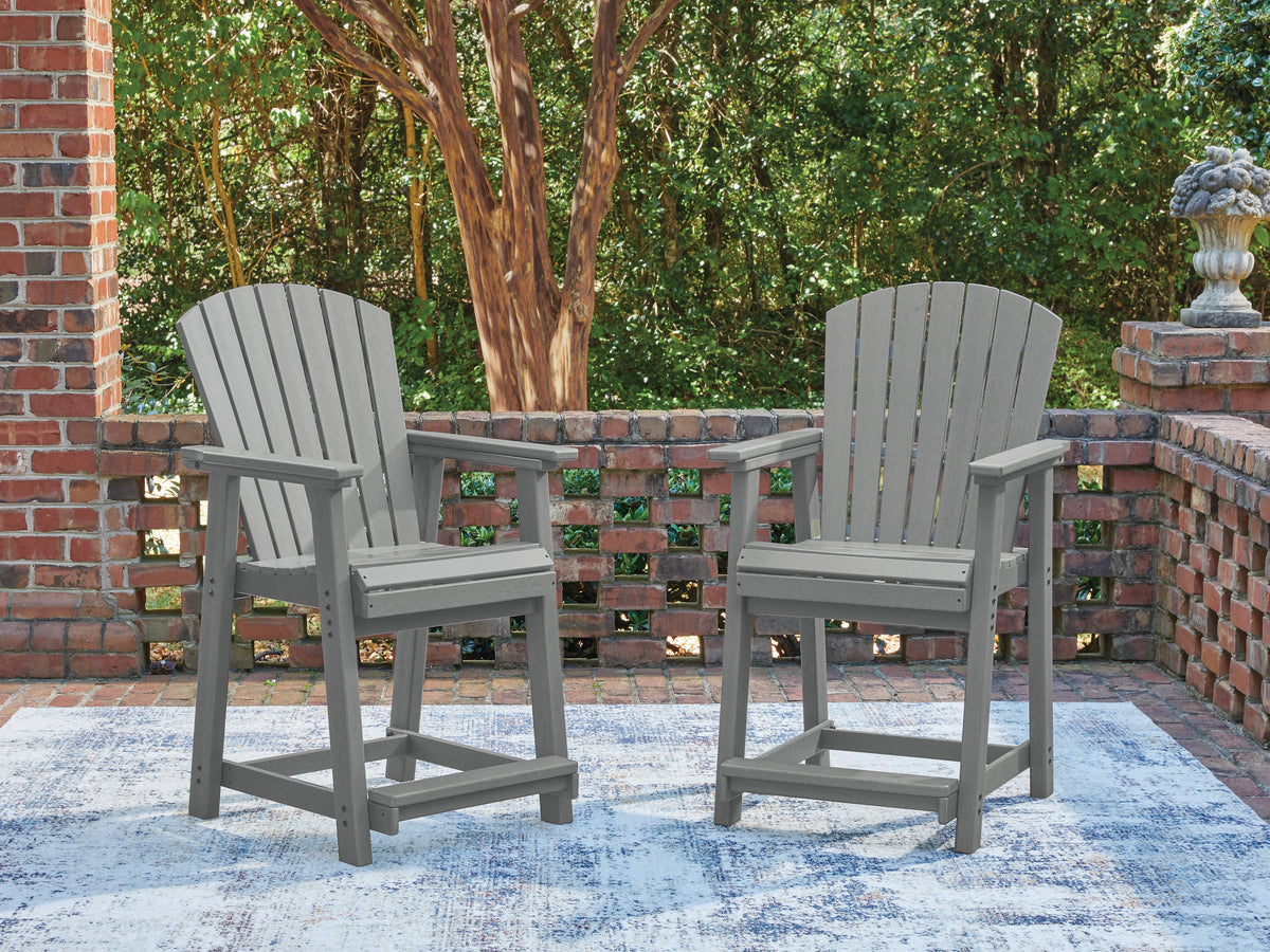 Coral Furniture - Ashley Furniture - Sanctuary Beach Outdoor - Barstool (Set of 2) - PCP227-124