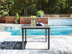 Coral Furniture - Ashley Furniture - Rocky Creek Outdoor - Square Dining Table w/UMB OPT - PCP326-615
