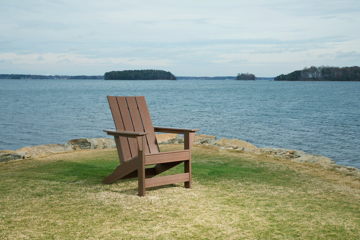 Coral Furniture - Ashley Furniture - Emmeline Outdoor - Adirondack Chair / Brown - P420-898