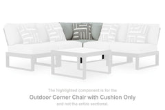 Coral Furniture - Ashley Furniture - Beachloft Outdoor - 3-Piece Outdoor Sectional / Black/Gray - P490P6