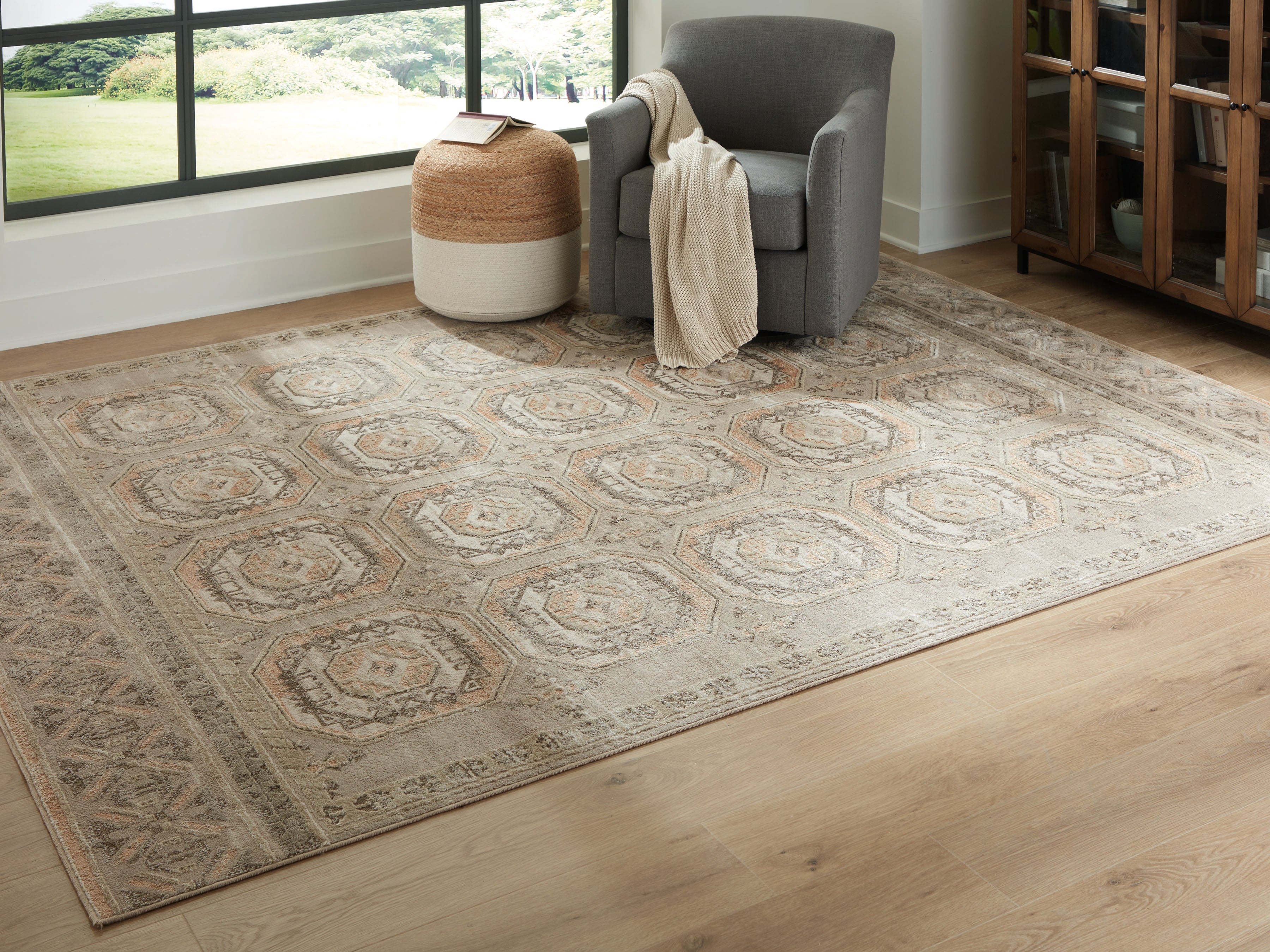Coral Furniture - Ashley Furniture - Bachby Rug - 7'10" x 10' Area Rug / Multi - R407681