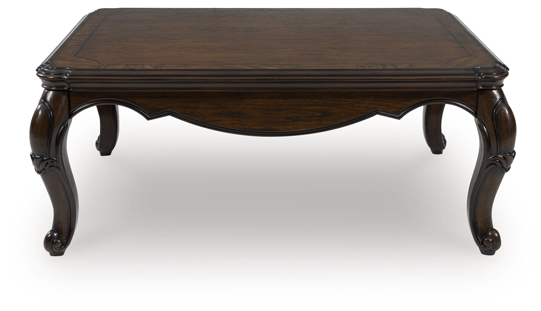 Coral Furniture - Ashley Furniture - Maylee Coffee Table - Rectangular Cocktail Table / Dark Brown - T617-1