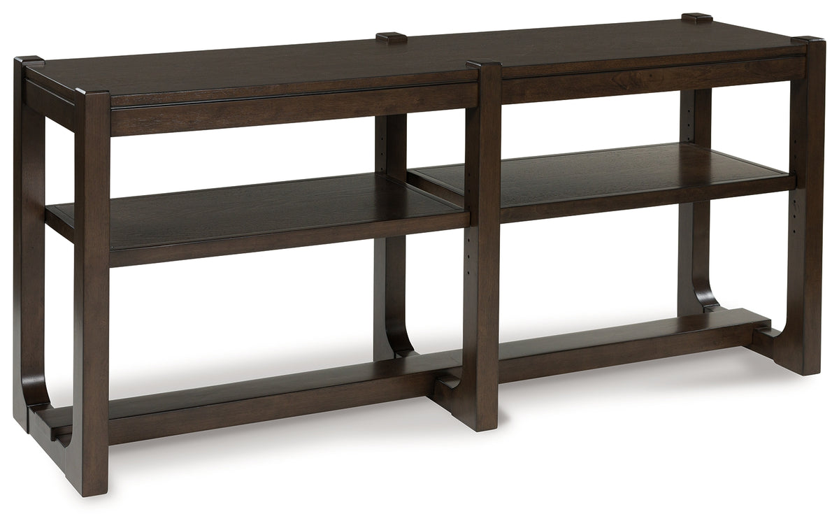 Coral Furniture - Ashley Furniture - Breckington Sofa Table - Sofa Table / Dark Brown - T856-4