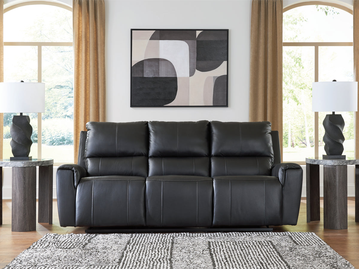 Coral Furniture - Ashley Furniture - Glossmore Living Room - Rocker Recliner / Black - PCU1170025