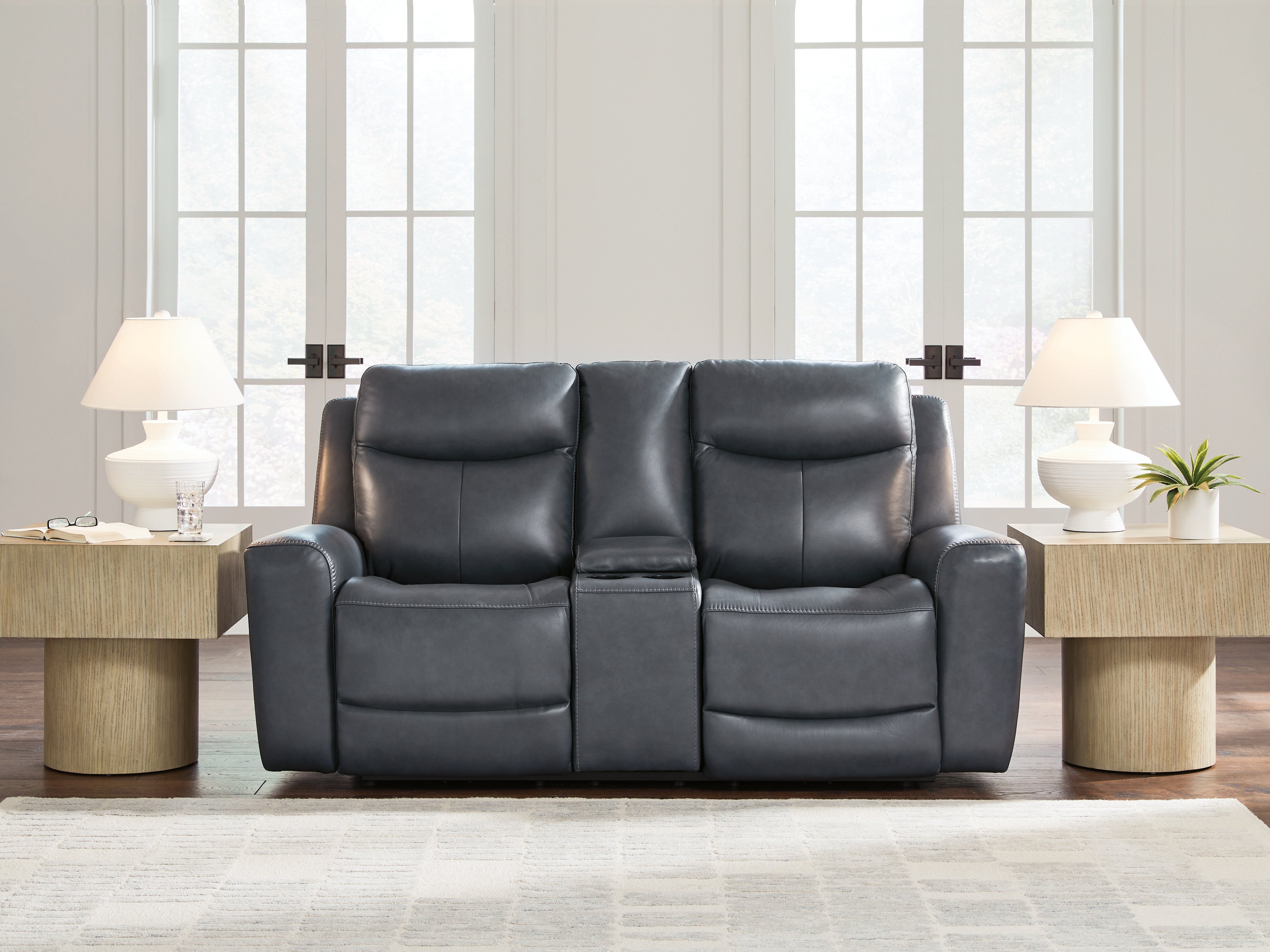 Coral Furniture - Ashley Furniture - Next Move Living Room - PWR REC Loveseat/CON/ADJ HDRST / Admiral - PCU1210018