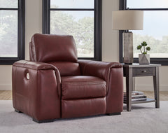 Coral Furniture - Ashley Furniture - Alessandro Living Room - PWR Recliner/ADJ Headrest / Walnut - U2550213
