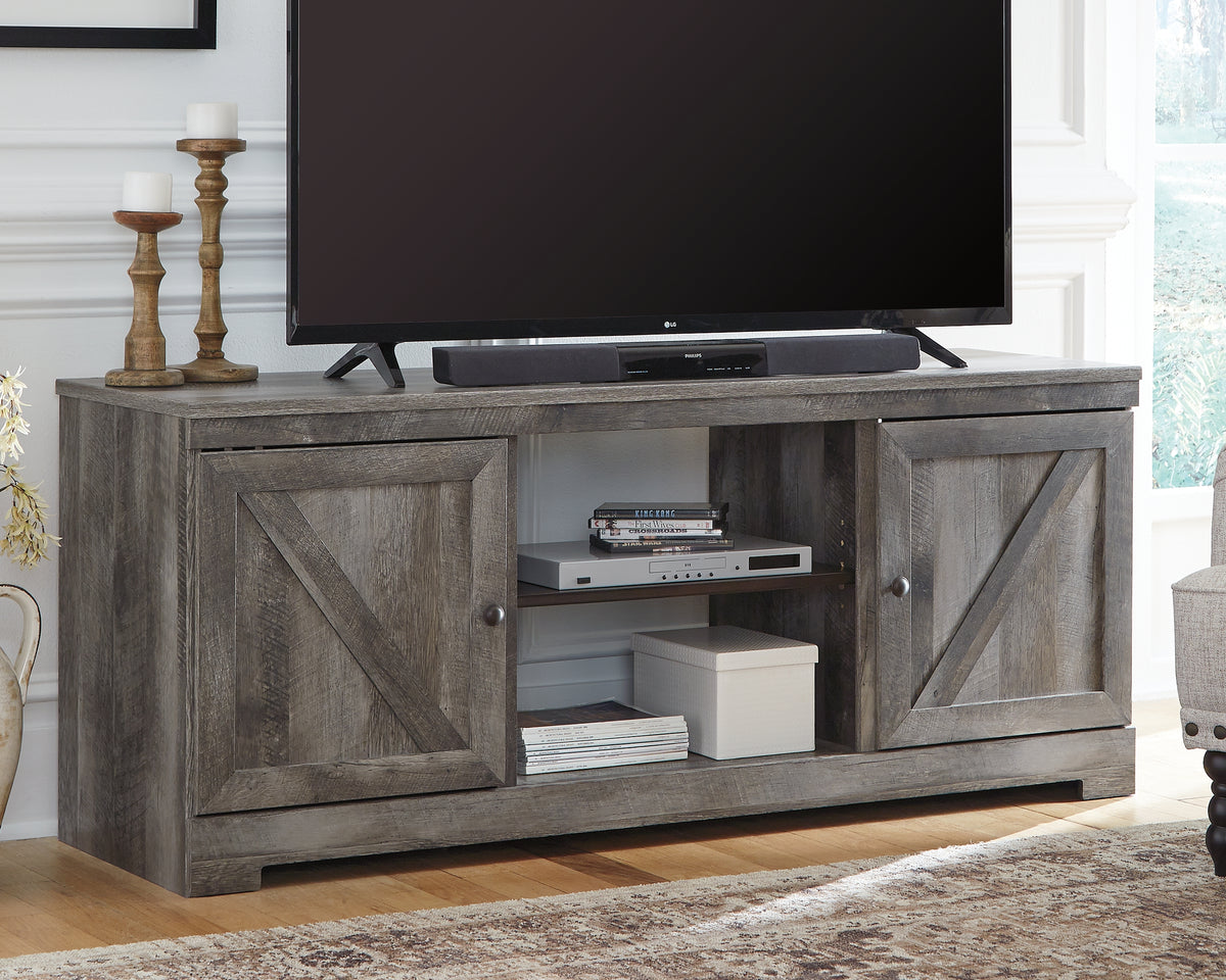 Coral Furniture - Ashley Furniture - Wynnlow TV Stand - 63" / Gray - W440-68