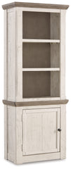 Coral Furniture - Ashley Furniture - Havalance Left Pier Cabinet - Left Pier Cabinet / Two-tone - W814-33